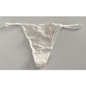 Victorias Secret Panty White Cotton Blend V G String Nwt XL